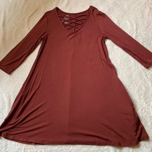 Maroon dress
